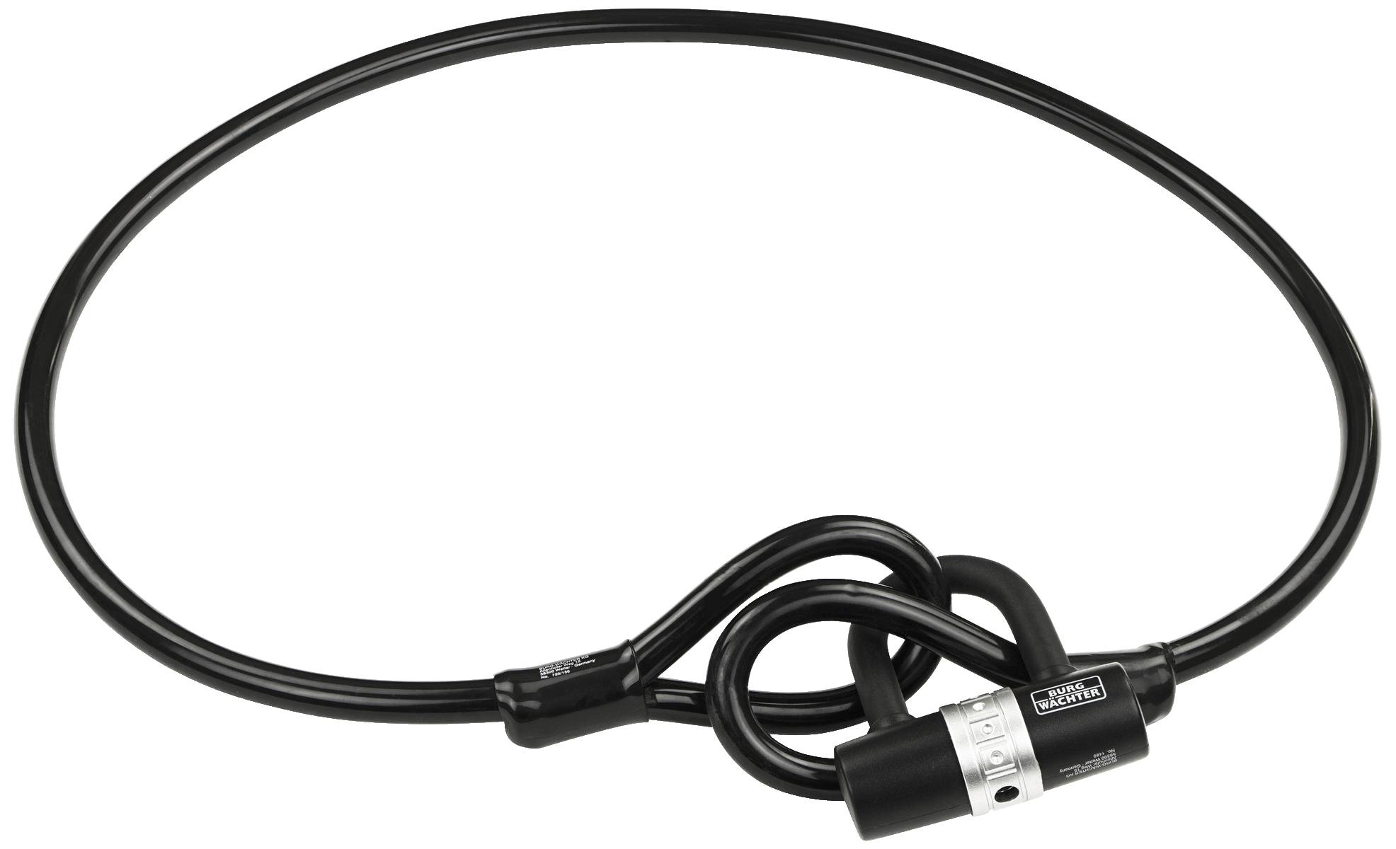 Burg Wächter 750 150 + 1480 Spiral cable lock Black Key lock