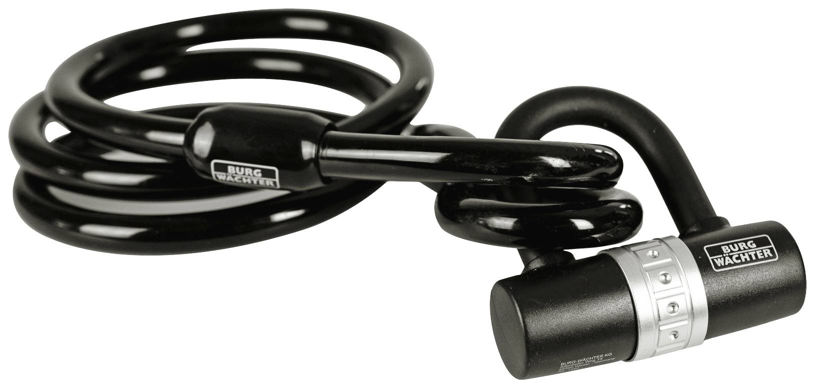 Burg Wächter 750 150 + 1480 Spiral cable lock Black Key lock