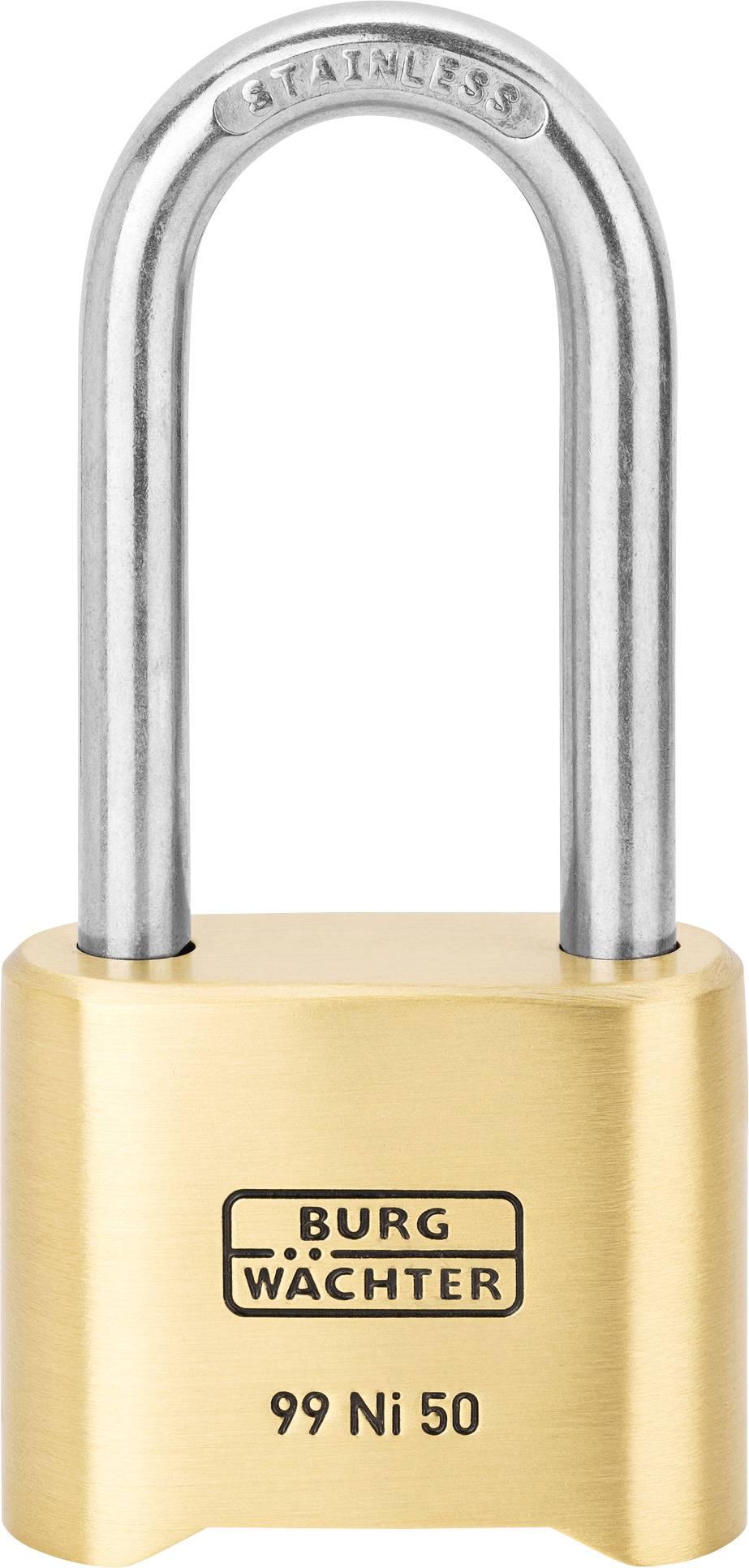 Burg Wächter 37491 Padlock 51.90 mm Brass Combination