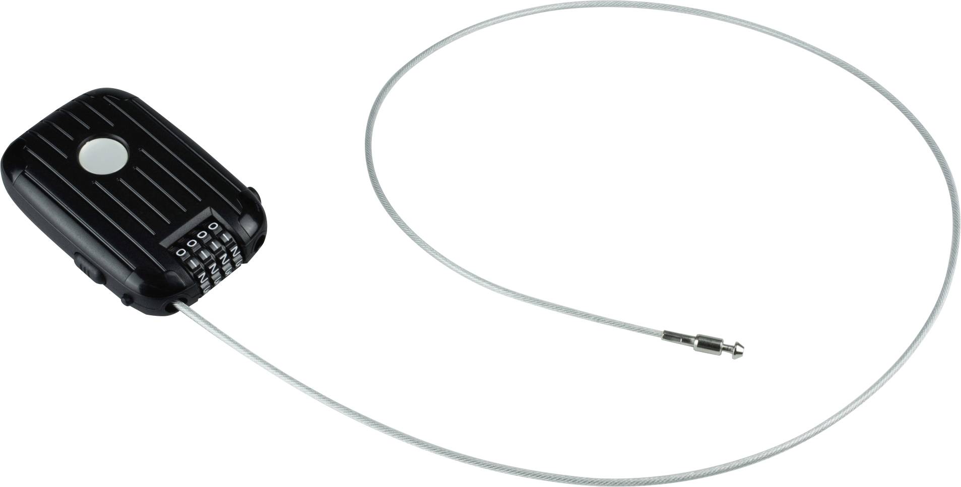 Burg Wächter Snap+Lock 715/135 SB Steel cable lock Black Combination lock