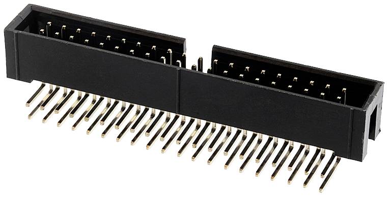 Connfly Pin strip (standard) No. of rows: 2 Pins per row: 20 DS1013-40RSIB-B-0 Tray