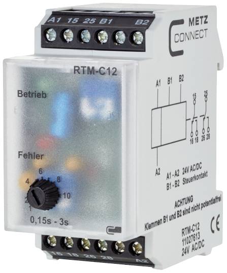 Metz Connect 11027613 RTM-C12 TDR 24 V AC, 24 V DC 1 pc(s) 2 change-overs
