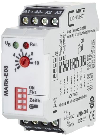 Metz Connect 11065727 MARk-E08 TDR Multifunction 24 V AC, 24 V DC 1 pc(s) 1 change-over