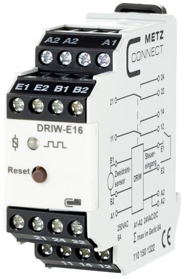 Monitoring relay 24, 24 V AC, V DC (max) 2 change-overs Metz Connect 1101501322 1 pc(s)