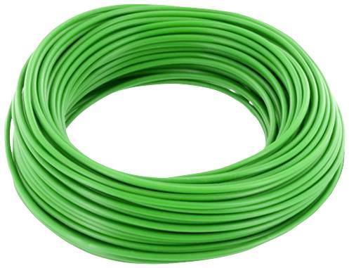 Green, bundled wire spool, potentially for crafting or electronics; shows no specific brands or labels.