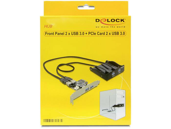 Delock 61893 2+2 ports USB 3.2 1st gen controller card