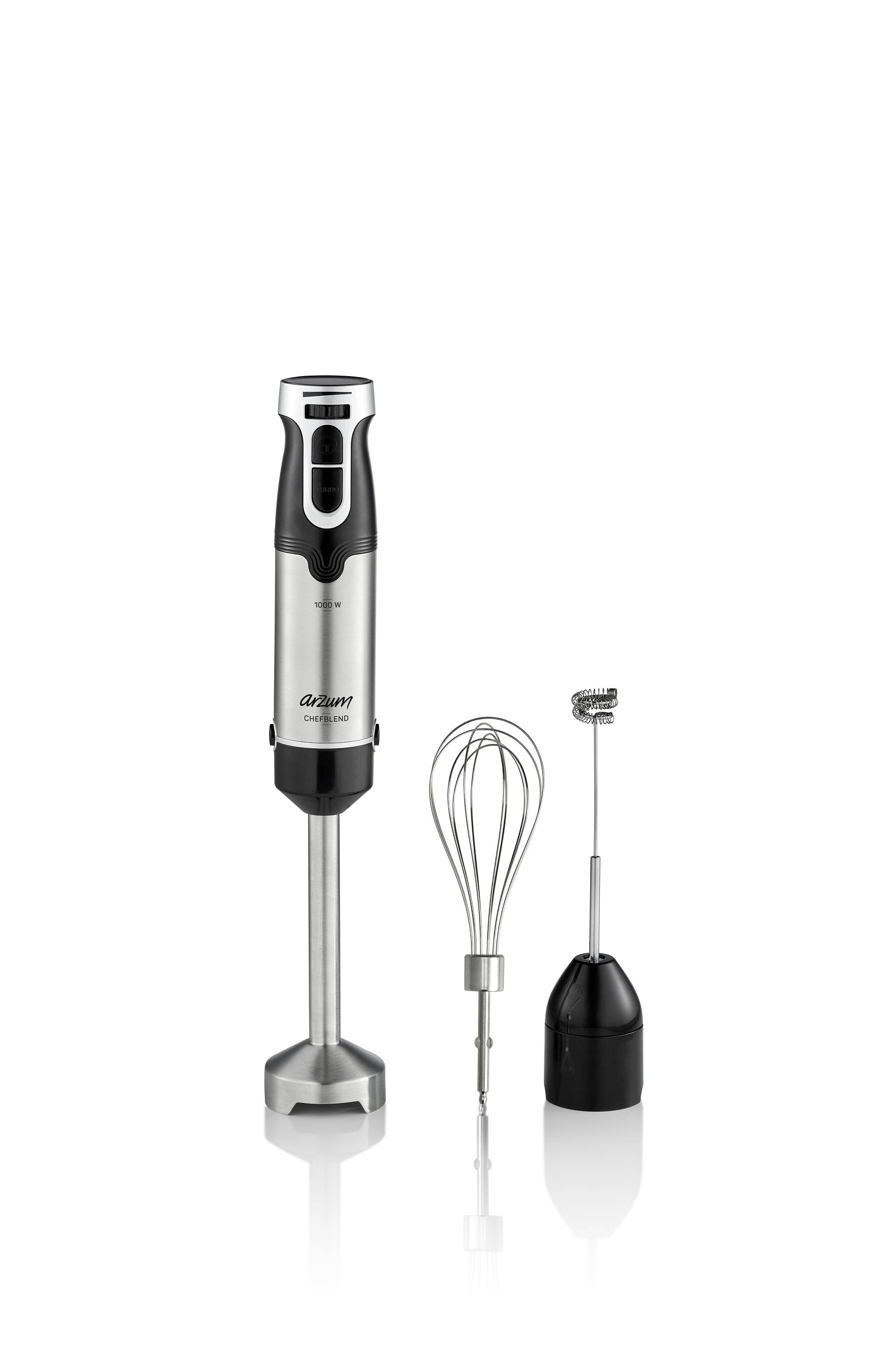 arzum AR1160 Hand-held blender 1000 W stepless speed control Black, Inox finish