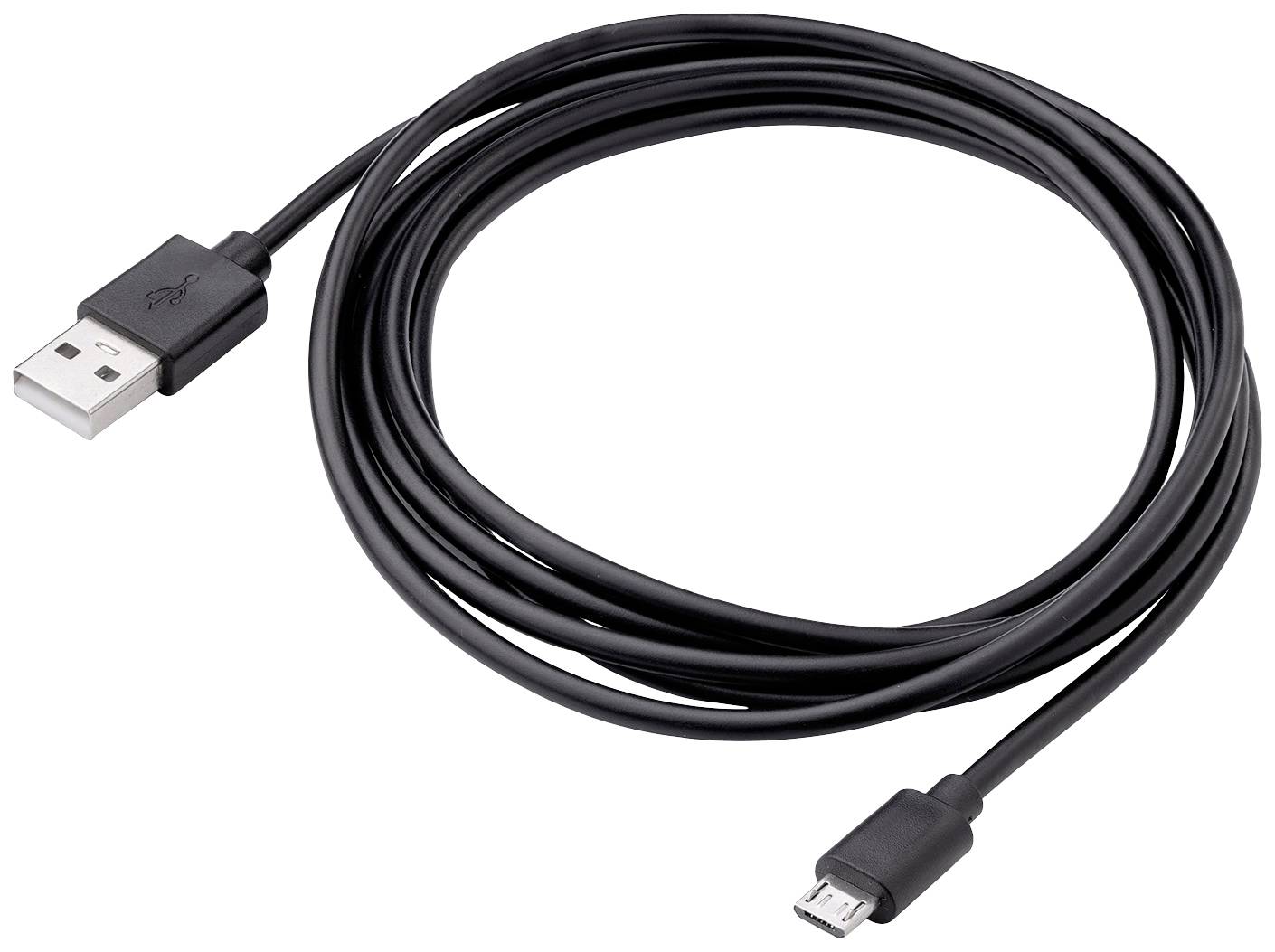 Akyga USB cable USB-A plug, USB Micro-B plug 1.80 m Black AK-USB-01