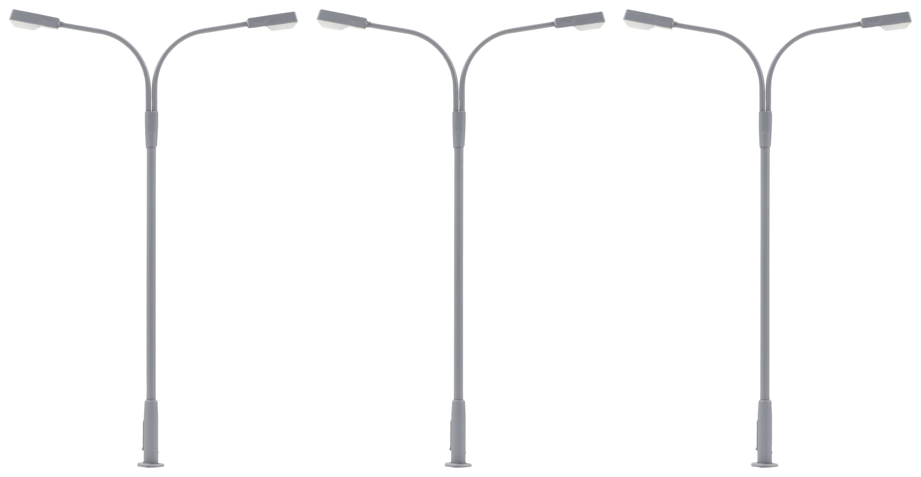 Faller H0 Whip-type lamp post Double Assembled 180120 3 pc(s)