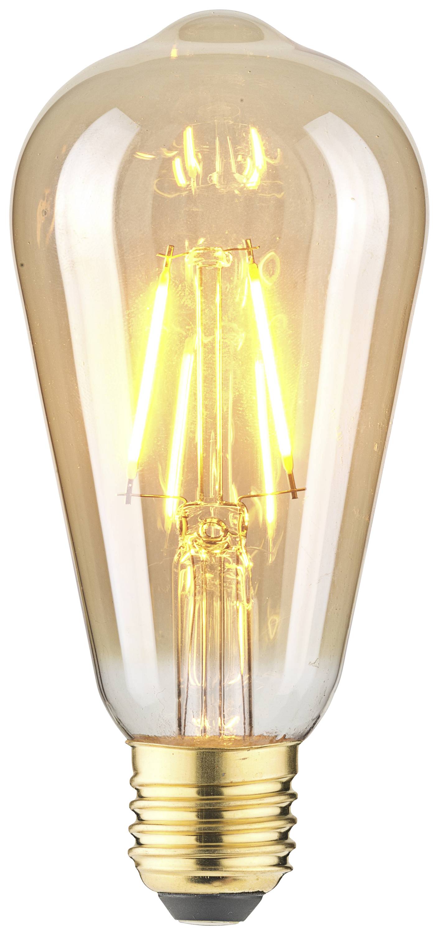LightMe LM85057 LED (monochrome) E-27 Bulb shape 2.5 W Amber (Ø x L) 64 mm x 140 mm 1 pc(s)