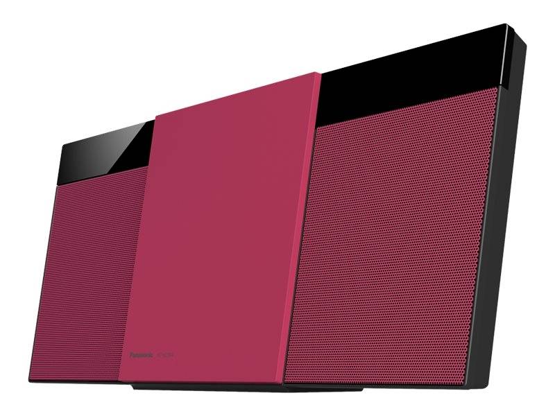 Panasonic SC-HC304EG-R Audio system AUX, CD, FM, DAB+, USB, 2 x 10 W Red