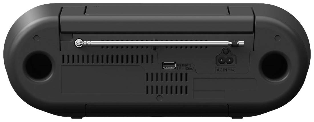 Panasonic RX-D500EG-K Radio CD player FM CD, FM, USB Black