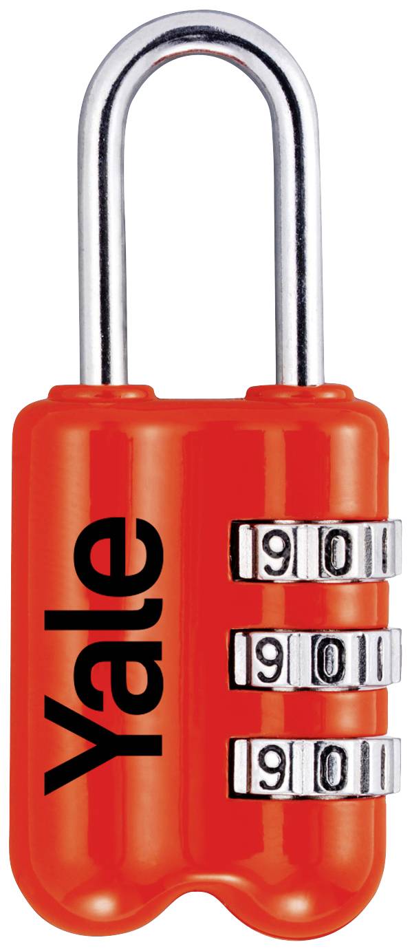 YALE YP2/23/128/1R Padlock 23 mm Red Combination