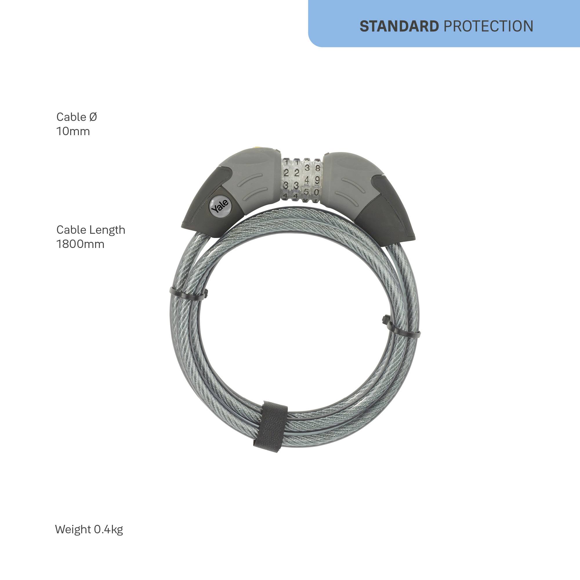 YALE Steel cable lock Combination lock