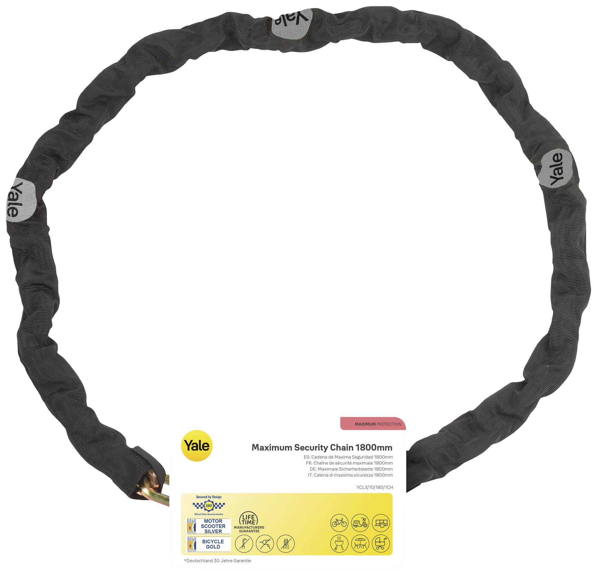 YALE Safety chain extension Padlock loops