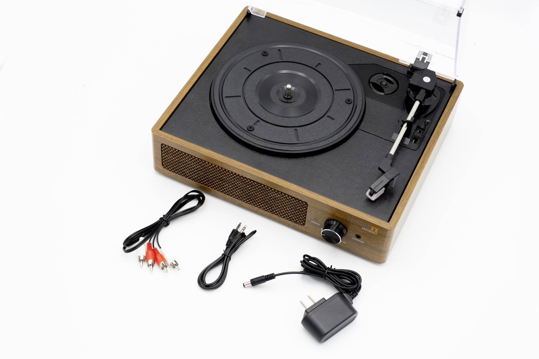 Technaxx TX-186 USB turntable Belt drive Brown