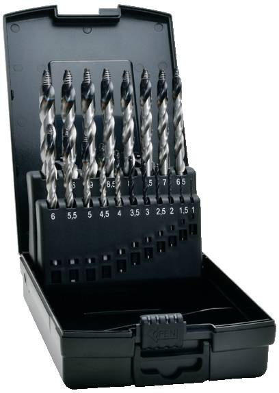 Exact 74961 TIAIN-TIP Twist drill bit set 1 mm, 1.5 mm, 2 mm, 2.5 mm, 3 mm, 3.5 mm, 4 mm, 4.5 mm, 5 mm, 5.5 mm, 6 mm, 6.5 mm