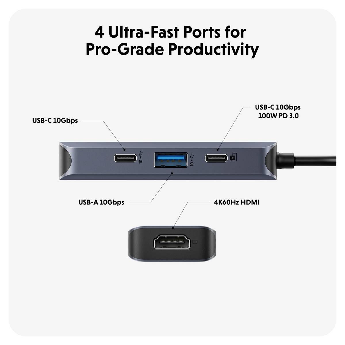 HYPER USB-C® docking station HyperDrive EcoSmart Gen.2 Hub Compatible with (brand): Universal USB-C® powered