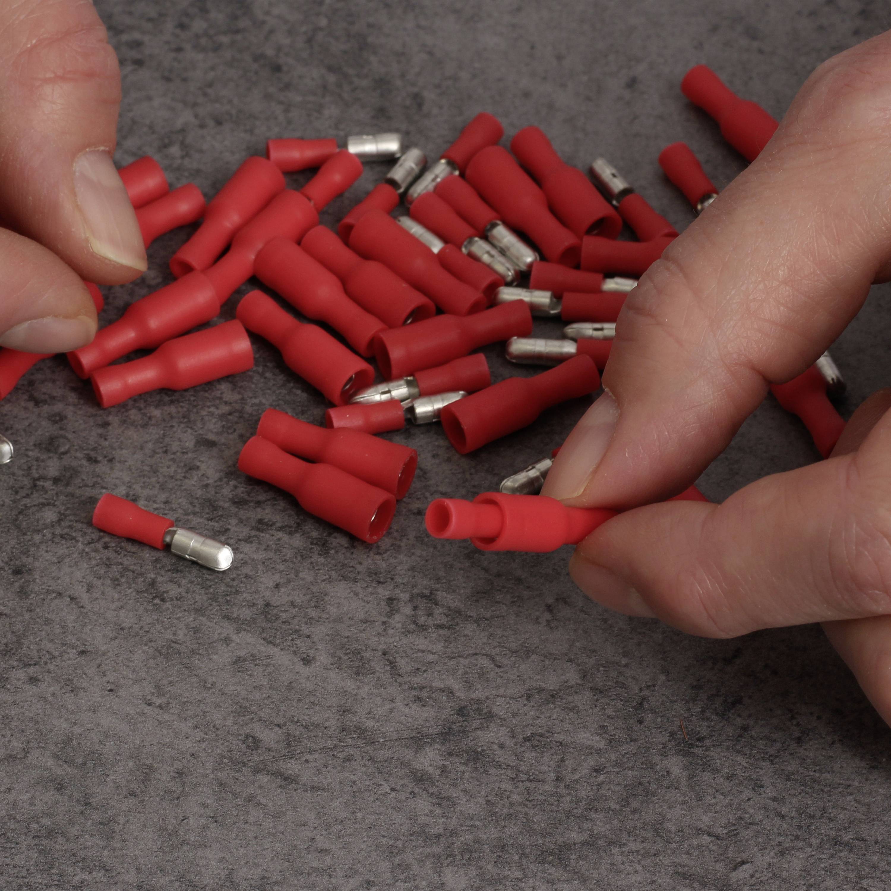 Quadrios 23C490 Bullet connector 0.5 mm² 1.5 mm² Red 100 pc(s)