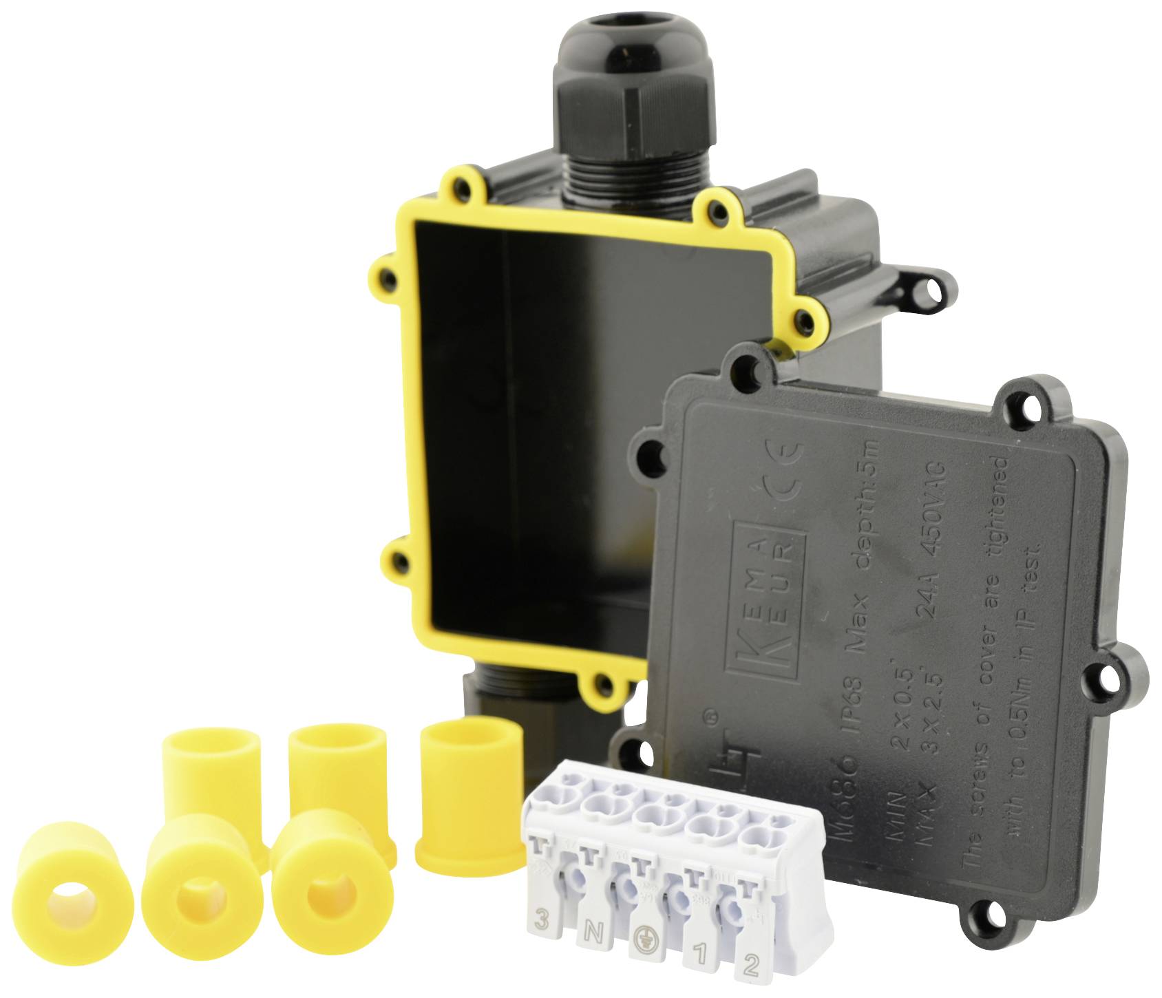 Boxexpert BXPJSGH687-1 Junction box (L x W x H) 35 x 126 x 93 mm 1 pc(s)