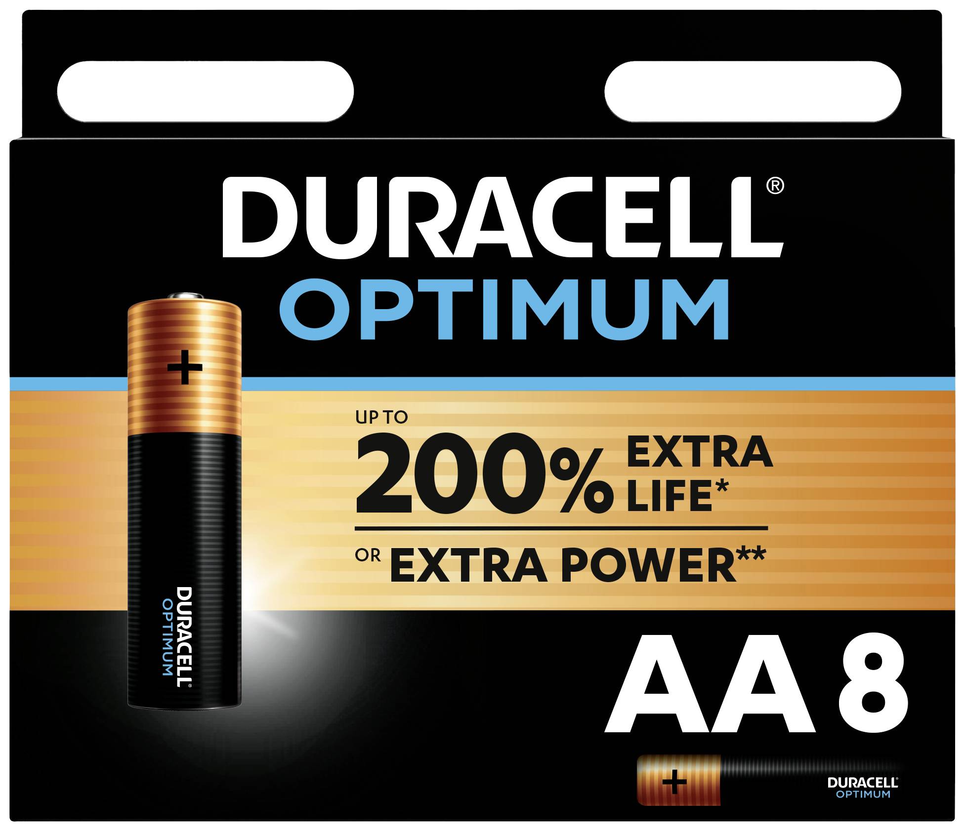 Duracell Optimum AA battery Alkali-manganese 1.5 V 8 pc(s)