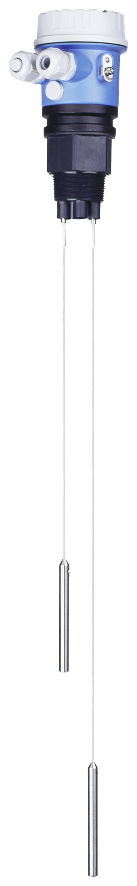 A sensor with cables for level measurement in containers, primarily in industrial applications.