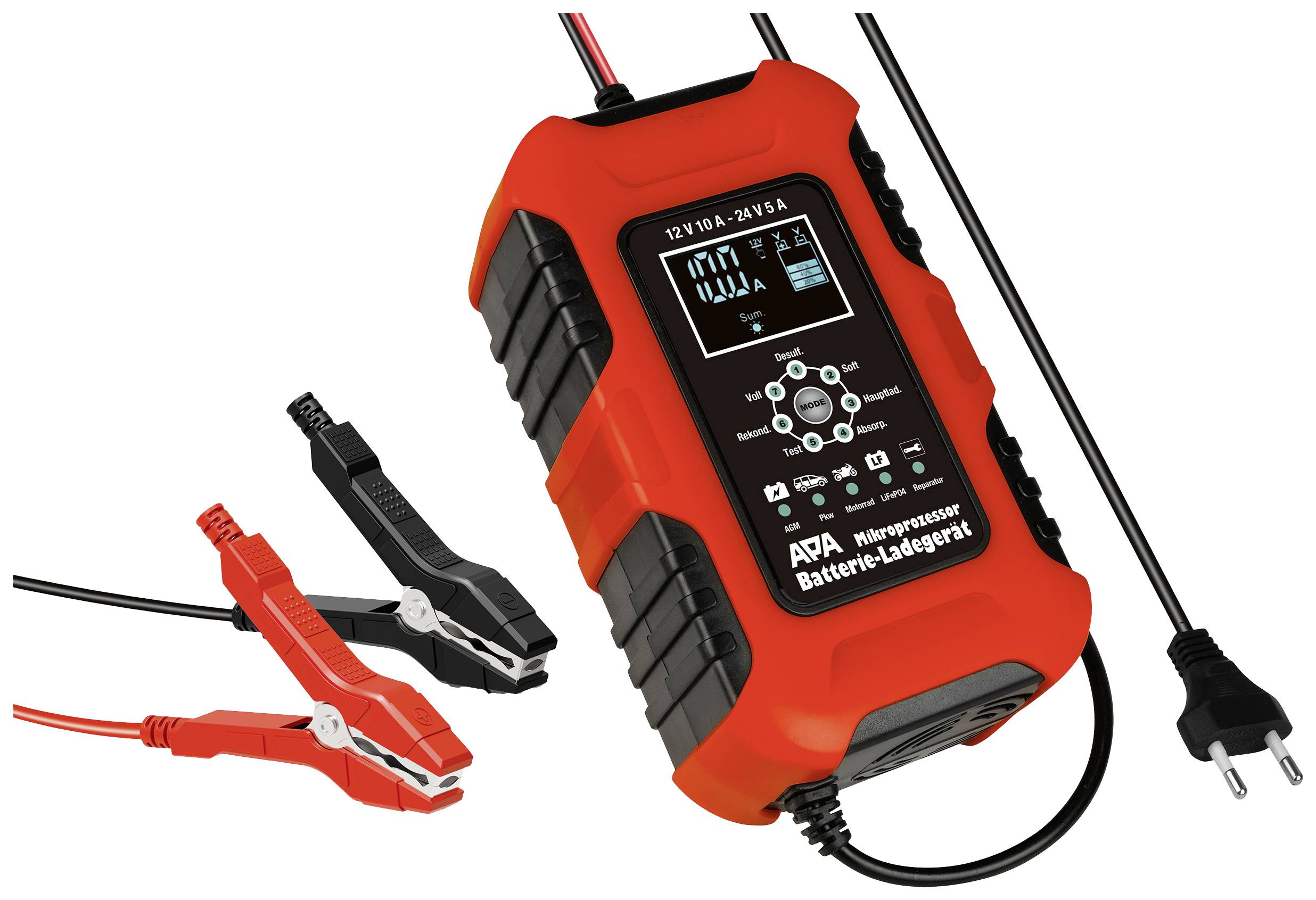 APA Batterieladegerät 12/24V 10A 16649 Charger 12 V, 24 V 10 A 5 A