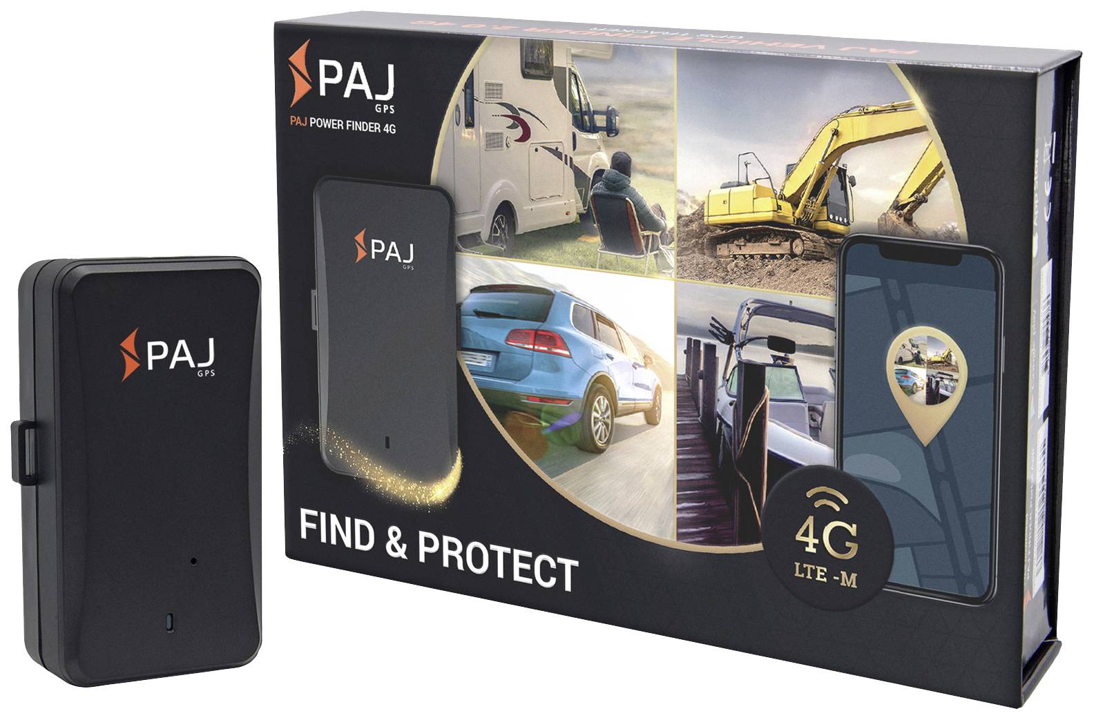 PAJ GPS POWER FINDER 4G GPS tracker Vehicle tracker Black 1 pc(s)