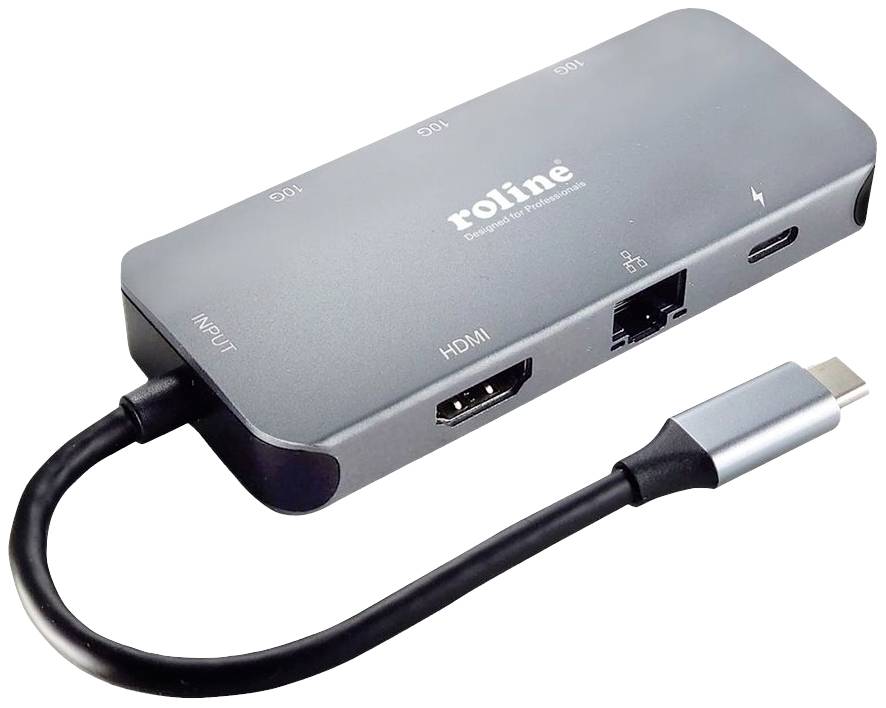 Roline USB-C® docking station 12.02.1121 Compatible with (brand): Universal USB-C® powered