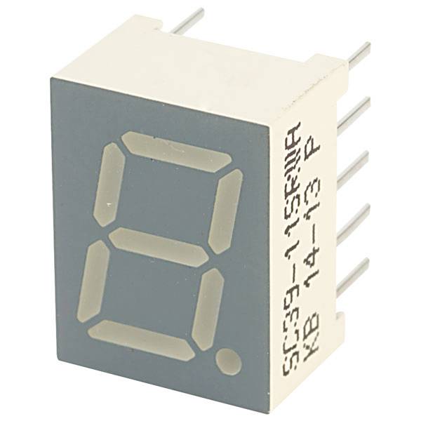 Kingbright Seven-segment display Red 1.85 V SC39-11SRWA