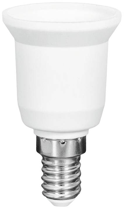 White LED light bulb with screw base on white background. Energy-efficient and suitable for various lamp holders.