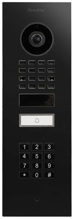 DoorBird D1101KV Unterputz Graphitschwarz (Raven Polar) IP video door intercom Graphite