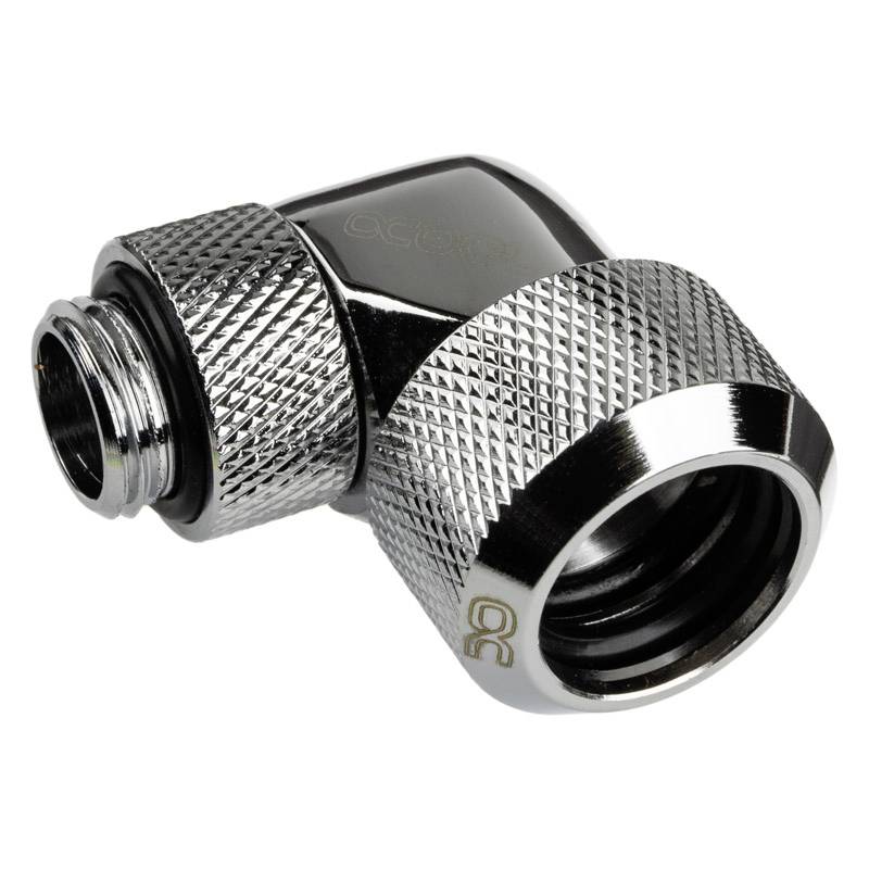 Alphacool Eiszapfen Anschluss 90 Grad G1/4 Zoll AG auf 16mm AD Hardtube Water cooling - elbow piece