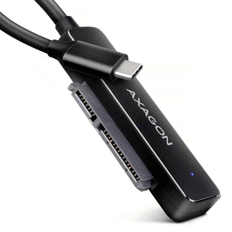 External hard drive docking station with USB-C port and SATA interface, suitable for data transfer and storage expansion.