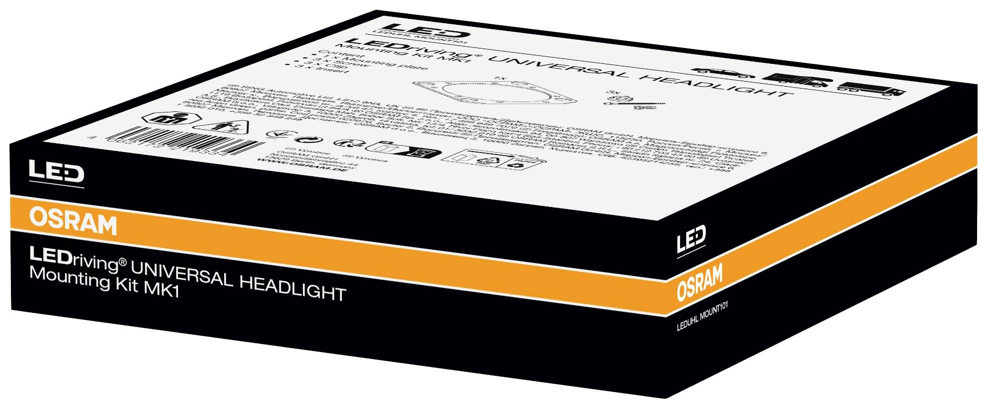 Osram Automotive LEDUHL MOUNT101 LEDriving Universal Headlight Mounting Kit MK1 Fixings