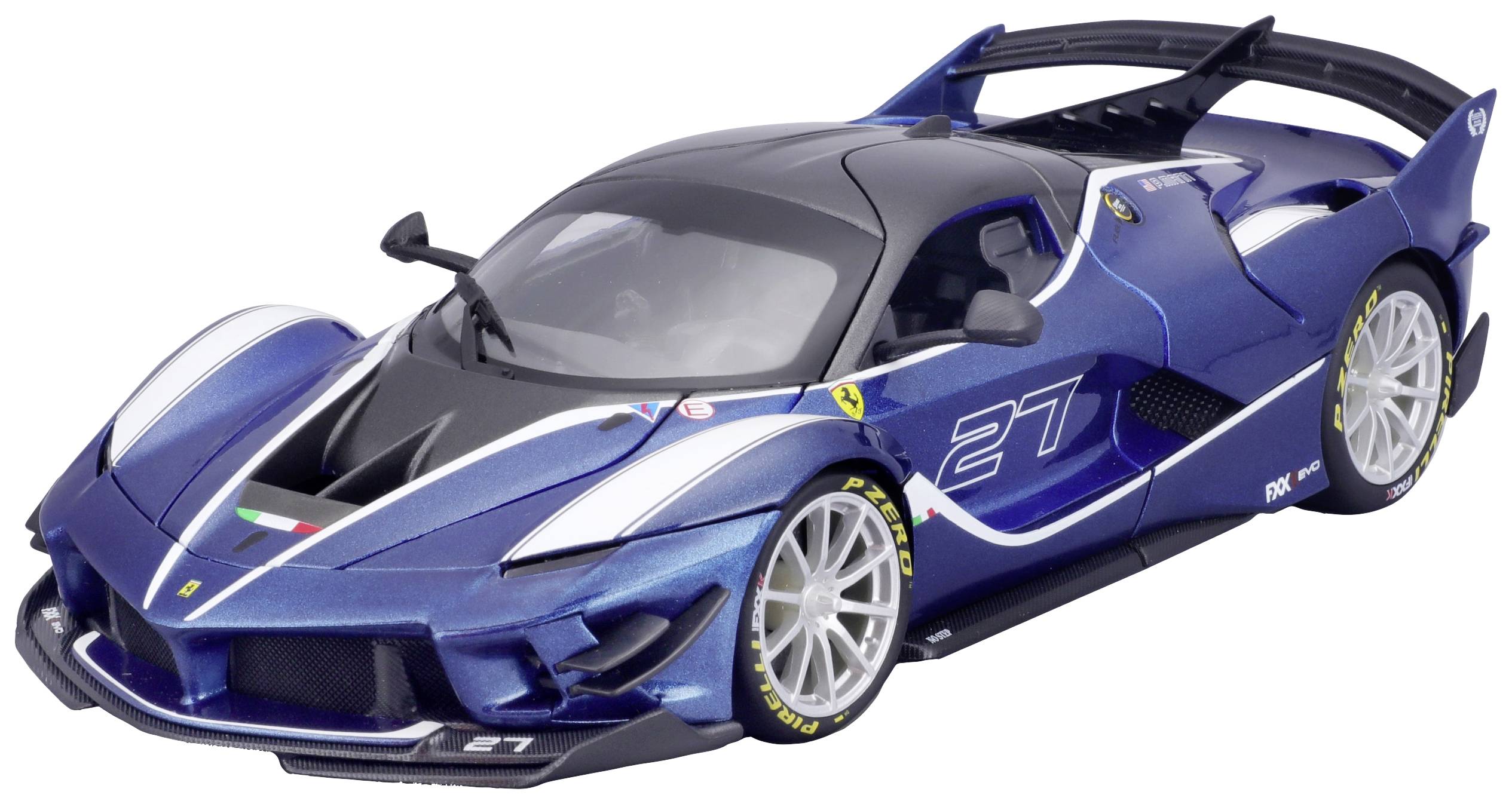 Bburago Ferrari R&P FXX-K EVO, blau #27 1:18 Model car
