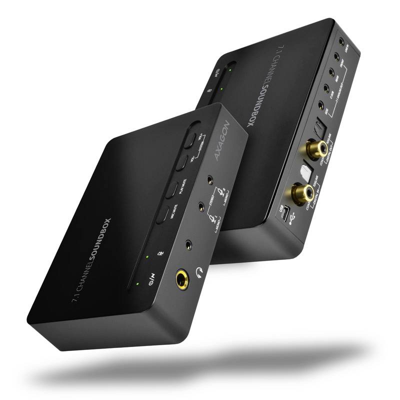 AXAGON ADA-71 Soundbox 7.1 Sound card, external