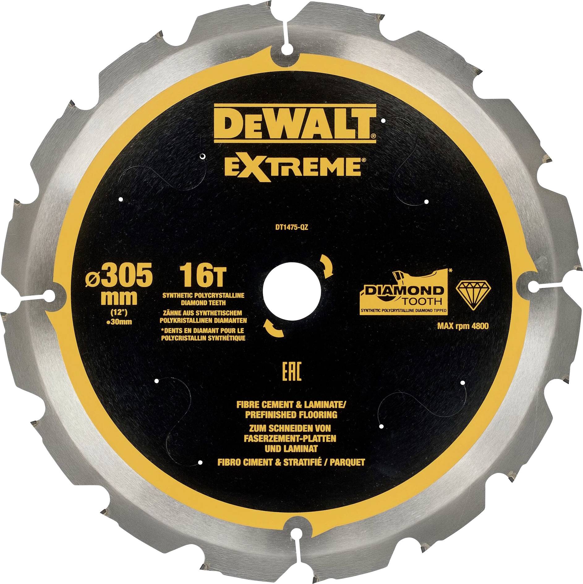 DEWALT DT1475-QZ Circular saw blade 1 pc(s)