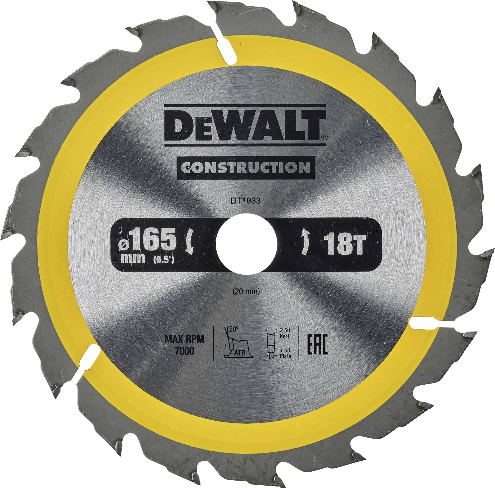 DEWALT DT1933-QZ Circular saw blade 1 pc(s)