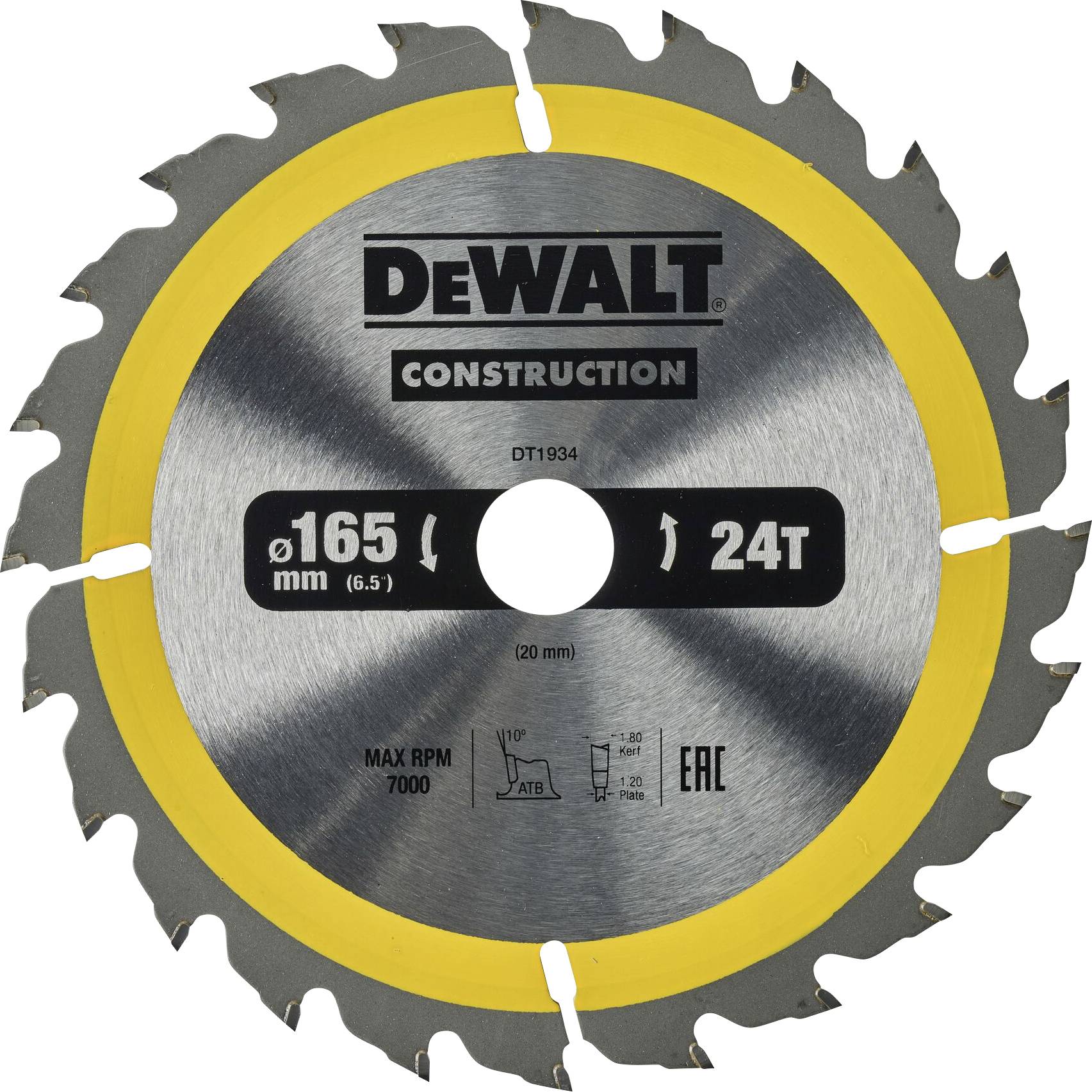 DEWALT DT1934-QZ Circular saw blade 1 pc(s)