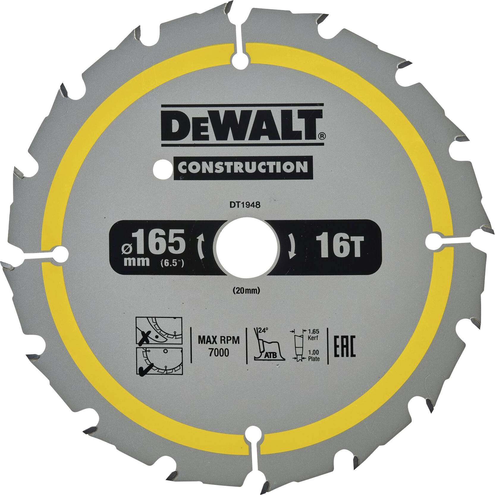 DEWALT DT1948-QZ Circular saw blade 1 pc(s)