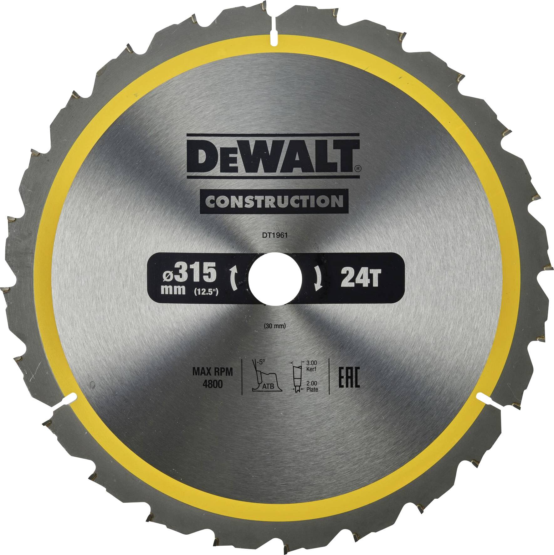 DEWALT DT1961-QZ Circular saw blade 1 pc(s)