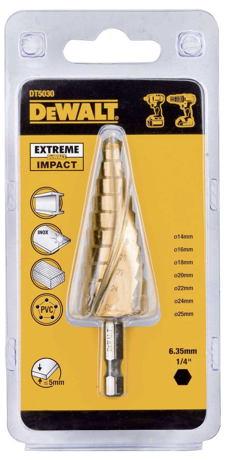 DEWALT DT5030-QZ Step drill bit 1 pc(s)