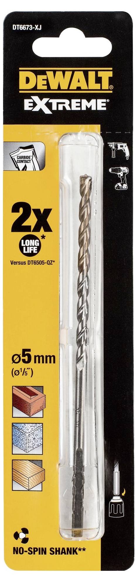 DEWALT DT6673-XJ Masonry twist drill bit 1 pc(s)