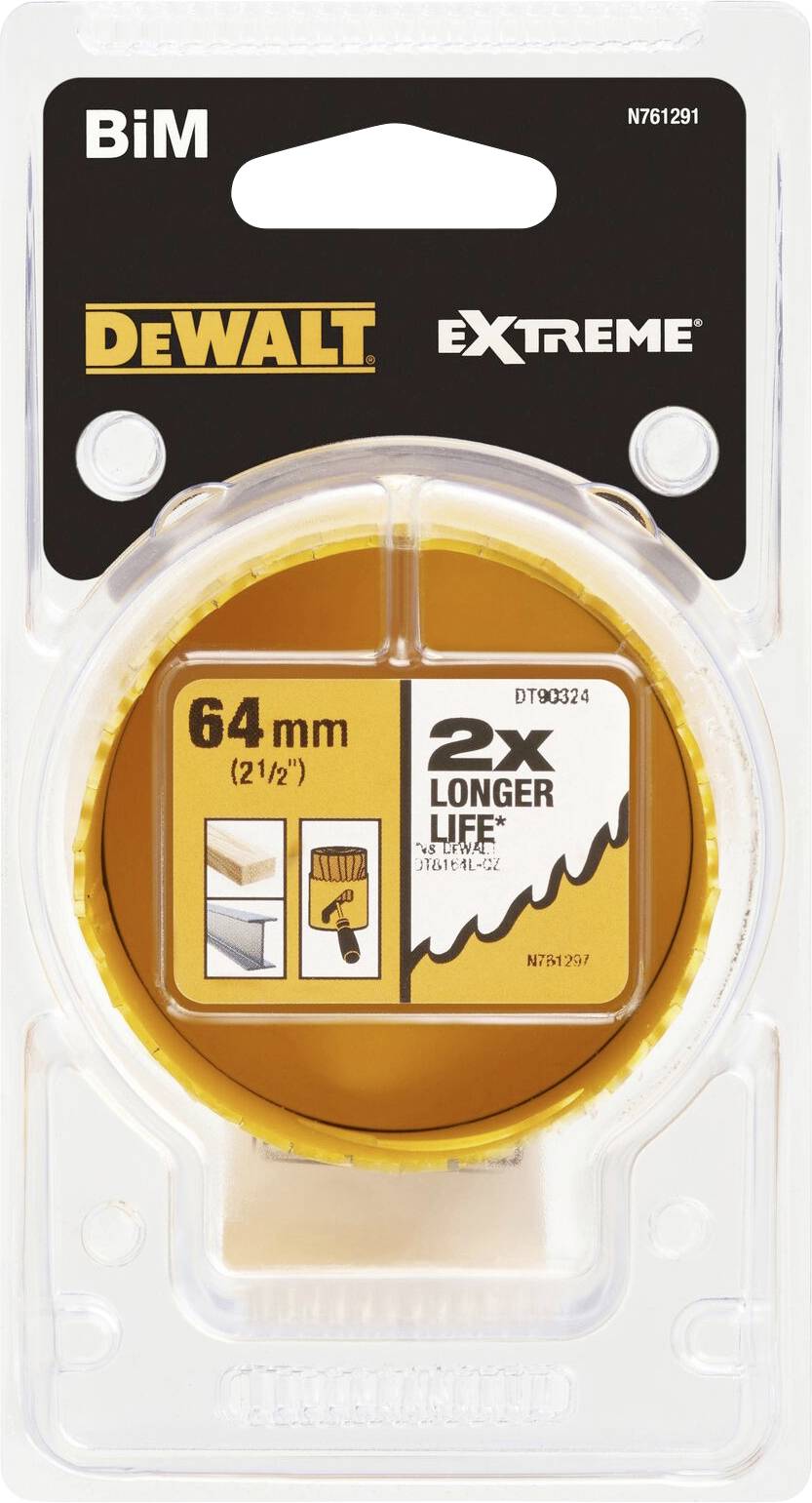 'DeWalt saw blade, 64 mm, bi-metal, with inscription 