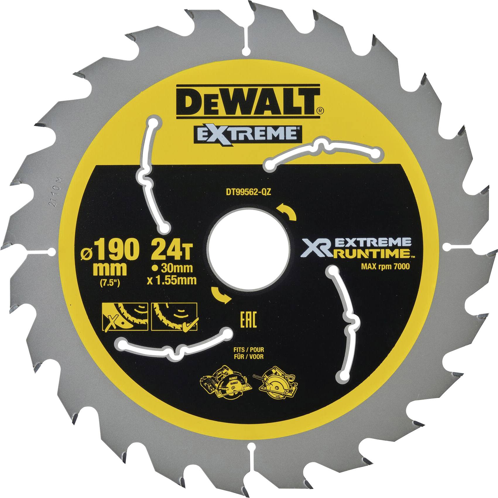 DEWALT DT99562-QZ Circular saw blade 1 pc(s)