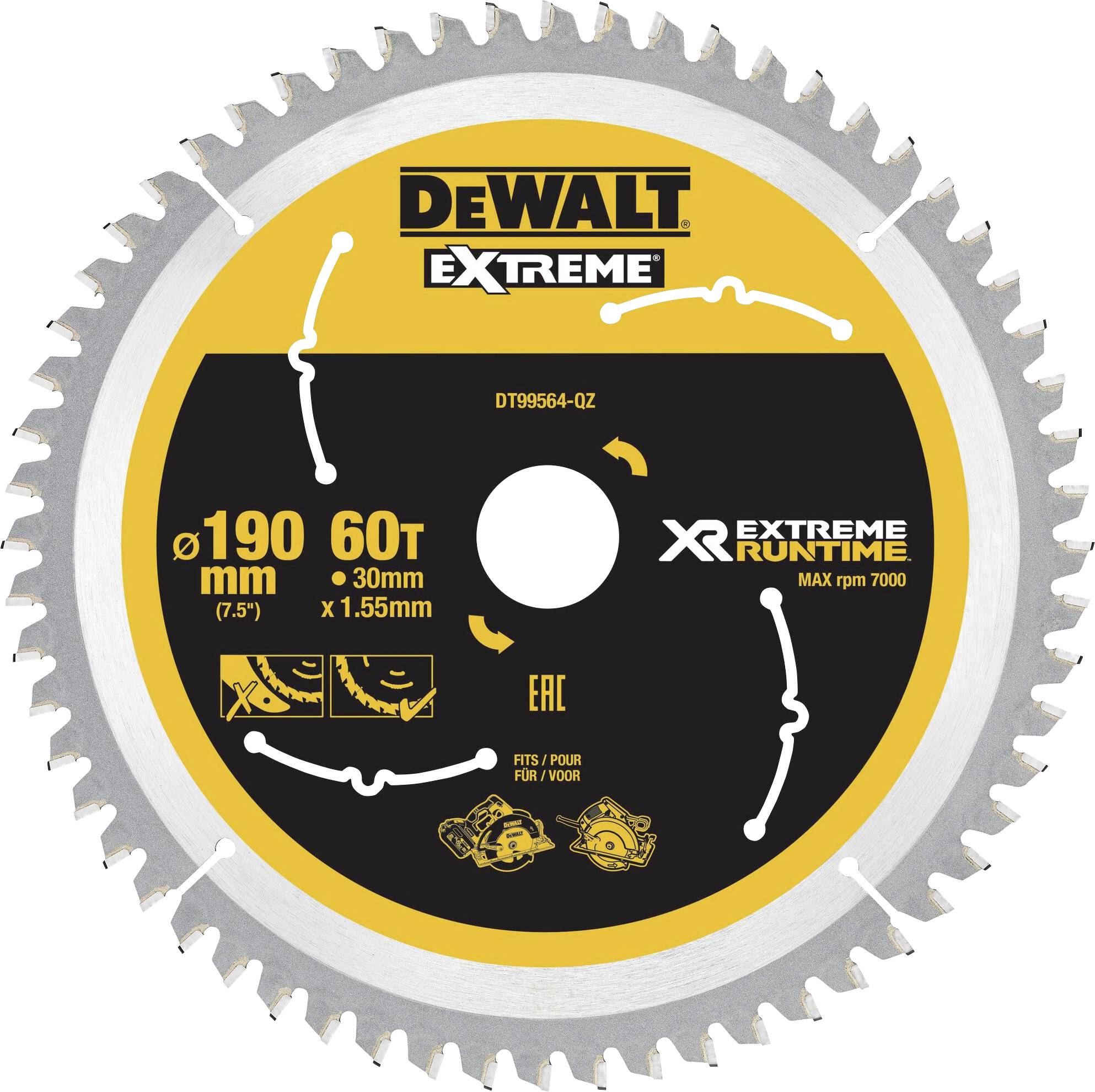 DEWALT DT99564-QZ Circular saw blade 1 pc(s)
