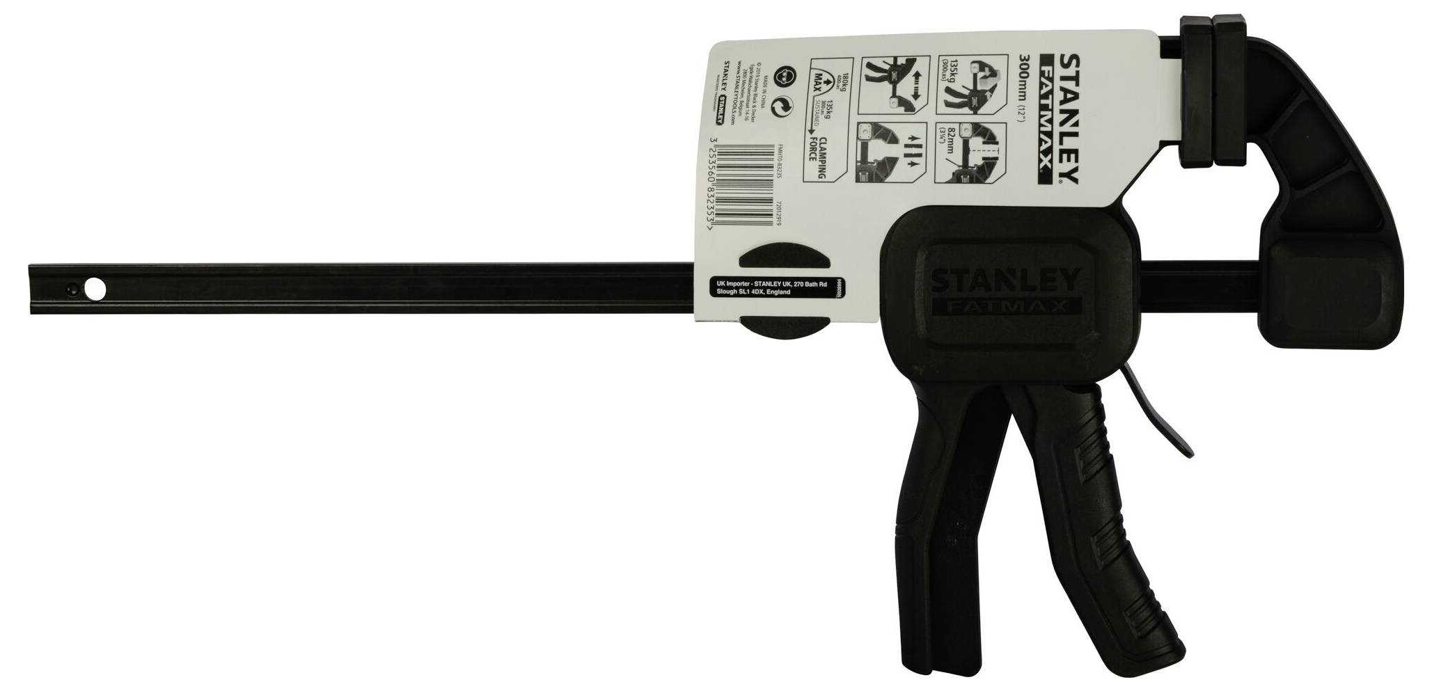 One-handed clamp FatMax large, 300mm, 135kg STANLEY FMHT0-83235