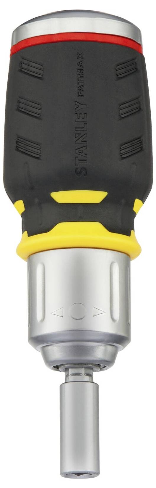 Screwdriver with an ergonomic handle and metal head, designed for easy and comfortable use during DIY projects.