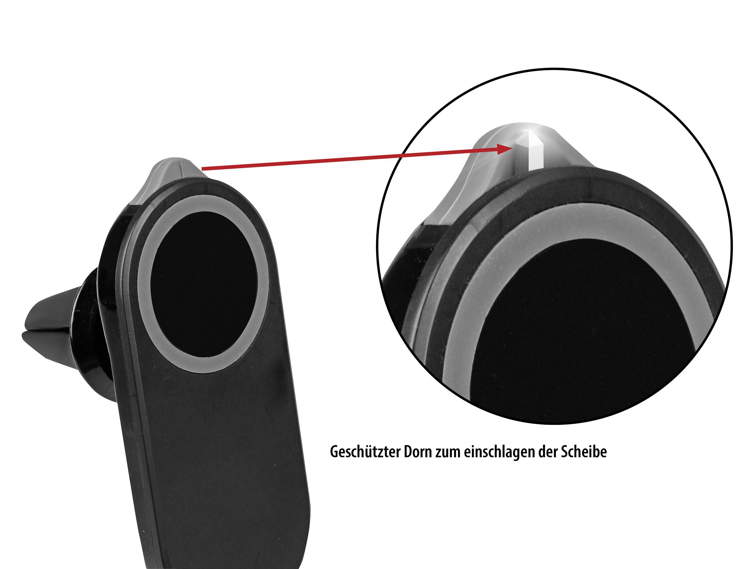 Eufab Nothammer und Gurtschneider Air grille Car mobile phone holder